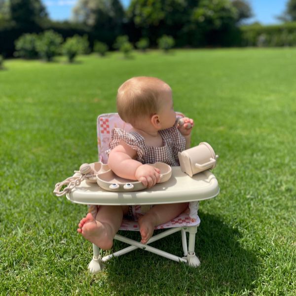 Portable Highchair & Baby Sunglasses Combo | Coastal
