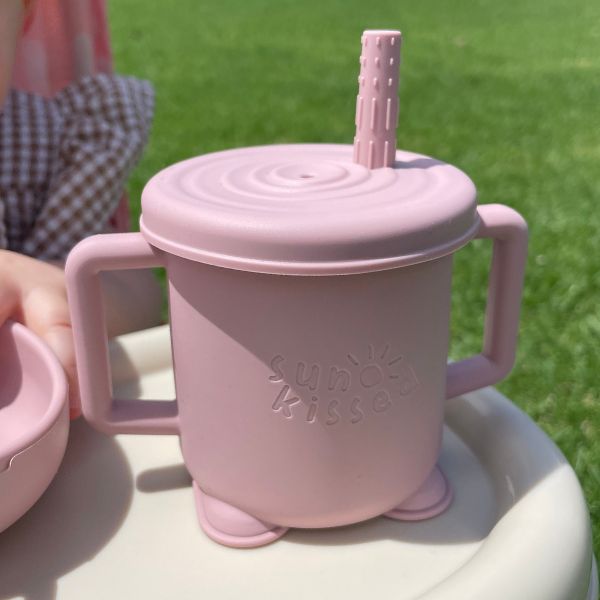 Silicone 2-in-1 Snack and Straw Cup