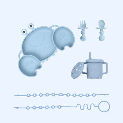 Silicone Feeding Essentials Bundle | Blue