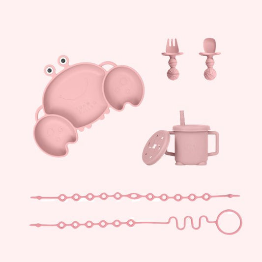 Silicone Feeding Essentials Bundle | Pink